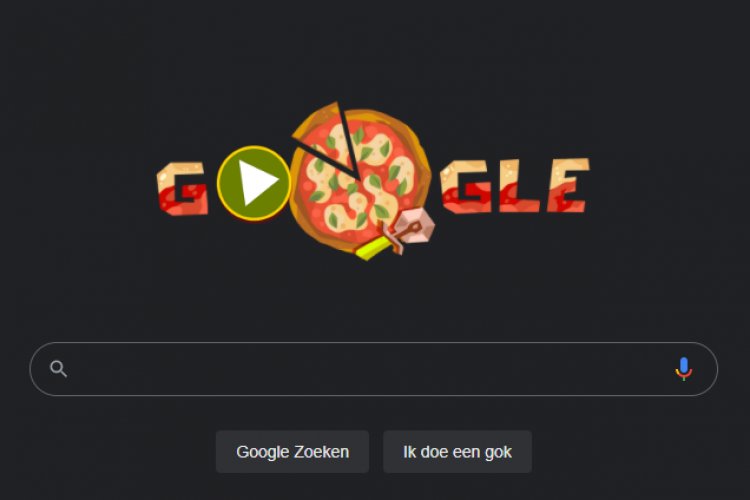 Google Doodle pizza