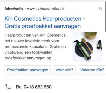 Google Ads extensie