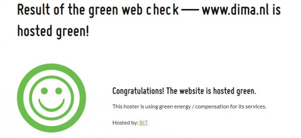 Green website check hosting partner